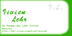 vivien lehr business card